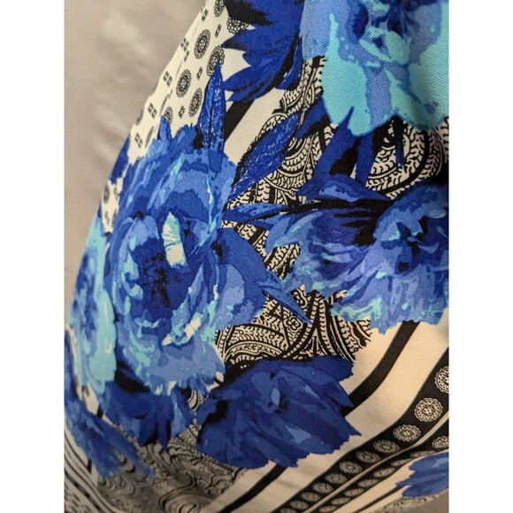 INC International Concepts Dress Women's P/L Sheath Blue Floral Preppy Glam Boho - Picture 6 of 12
